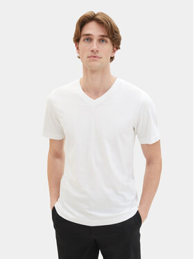 Tom Tailor Tom Tailor Komplet 2 t-shirtów 1037738 Biały Regular Fit