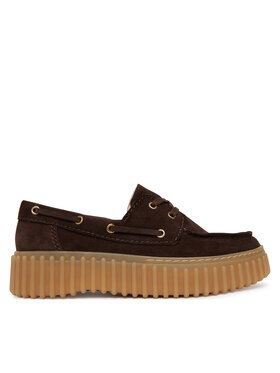 Clarks Clarks Poltopánky Torhill Boat 26186647 Hnedá