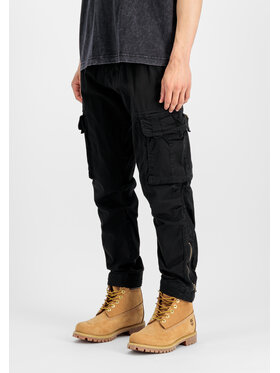 Alpha Industries Alpha Industries Spodnie cargo Task Force Pant Czarny Tapered Fit