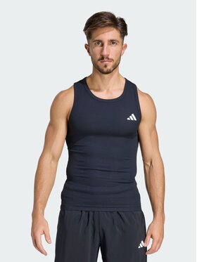 adidas adidas Tank top POWER ESSENTIALS WORKOUT Czarny Fitted Fit