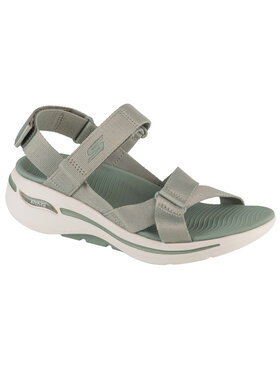 Skechers Skechers Sandali Skechers Go Walk Arch Fit Sandal - Attract Grigio