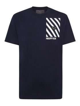 PHILIPP PLEIN PHILIPP PLEIN Tričko 22837 Tmavomodrá Regular Fit
