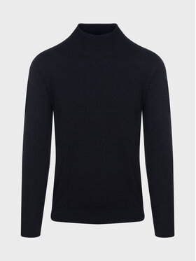 Evenemen Evenemen Sweter Półgolf Czarny Slim Fit