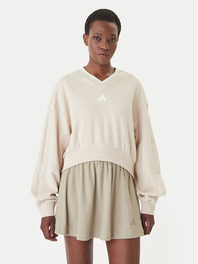 adidas adidas Pulóver Stadium JY6969 Bézs Loose Fit