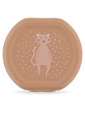 Trixie Baby Trixie Baby Pojemnik na żywność Zestaw pojemników na przekąski z klipsem 2 szt. - Kot Różowy