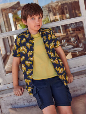 Mayoral Mayoral Pantaloncini di tessuto 6256 Blu scuro