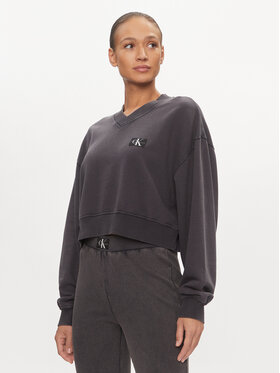 Calvin Klein Jeans Calvin Klein Jeans Majica dugih rukava J20J223079 Siva Relaxed Fit
