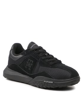 Tommy Hilfiger Tommy Hilfiger Αθλητικά Retro Modern Runner Mix FM0FM04363 Μαύρο