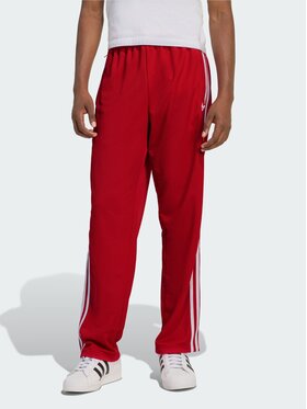 adidas adidas Spodnie dresowe FIREBIRD ADICOLOR MESH Czerwony Regular Fit