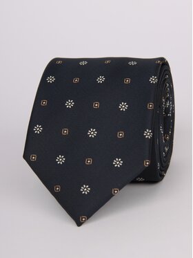 LARS LARS Krawat P3552 Granatowy