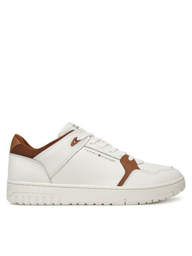 Tommy Hilfiger Tommy Hilfiger Sneakersy Basket Core Lite Lth Mix FM0FM05518 Écru
