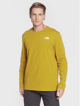 The North Face The North Face Тениска с дълъг ръкав Easy NF0A2TX1 Жълт Regular Fit