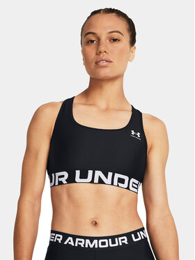 Under Armour Under Armour Sportovní podprsenka Ua Hg Authentics Mid Branded 1383544-001 Černá Compression Fit