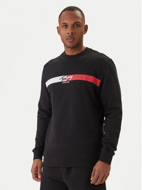 Tommy Jeans Tommy Jeans Bluză Sign Stripe DM0DM23019 Negru Regular Fit
