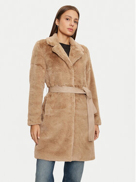 ONLY ONLY Pelzmantel Vida 15322103 Beige Regular Fit
