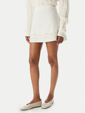 Tommy Jeans Tommy Jeans Minigonna DW0DW22297 Bianco Regular Fit