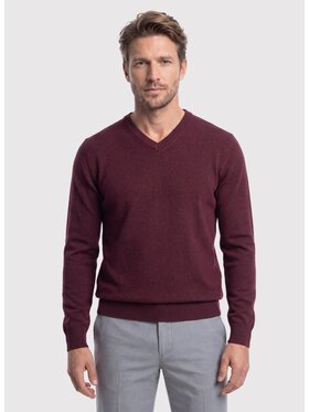 Pako Lorente Pako Lorente Sweter P26WB-2X-003 Bordowy Straight Fit