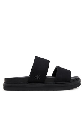Calvin Klein Jeans Calvin Klein Jeans Papucs Flat Molded Dbl Bar Sandal Cv YM0YM01222 Fekete