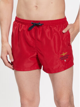 Aeronautica Militare Aeronautica Militare Plavecké šortky 231BW205CT2967 Červená Regular Fit