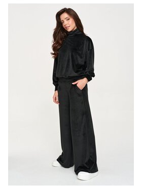 Makadamia Makadamia Dres M953 Czarny Loose Fit