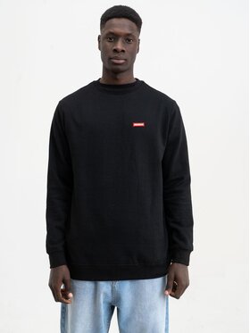 Jigga Wear Jigga Wear Bluza Bluza Bez Kaptura Męska Czarna Jigga Wear Stripe Name L Czarny Regular Fit