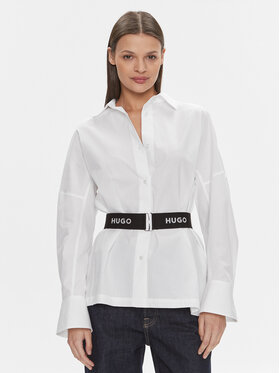 HUGO Hugo Hemd Etena 50506904 Weiß Regular Fit