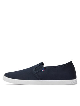 Tommy Hilfiger Tenis Superge Canvas Slip-On Sneaker FW0FW07806 Mornarsko Modra