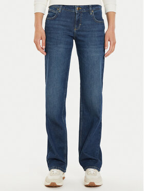 Lee Lee Дънки Zoe 112355524 Син Straight Fit