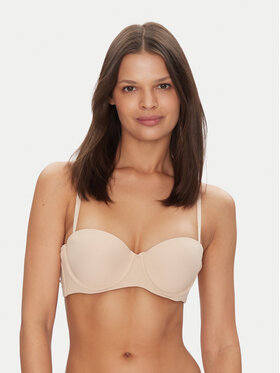 Tommy Hilfiger Tommy Hilfiger Biustonosz bardotka UW0UW05378 Beżowy