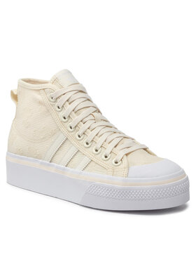 adidas adidas Boty Nizza Platform Mid W GX8356 Béžová