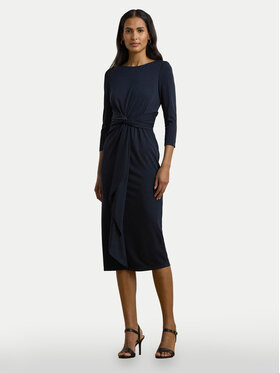 LAUREN RALPH LAUREN LAUREN RALPH LAUREN Sukienka koktajlowa 250957698 Granatowy Slim Fit