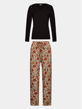 Selmark Selmark Pižama Flores P6973 Juoda Regular Fit