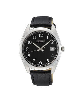 Seiko Seiko Zegarek Classic Quartz SUR461P1 Czarny