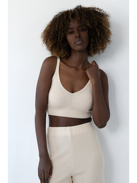 Fobya Fobya Top F2032 Beżowy Basic Fit