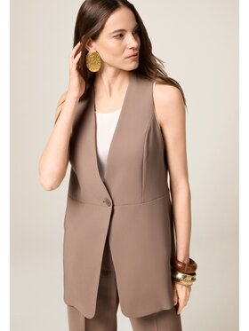 Oltre Oltre Marynarka L022R000027N022 Brązowy Baggy Fit