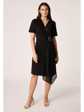 QUIOSQUE QUIOSQUE Sukienka codzienna QUIOSQUE 4SC003299 Czarny Regular Fit