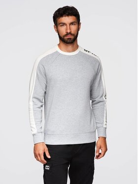 Ombre Ombre Bluza OM-SSNZ-0200 Szary Regular Fit
