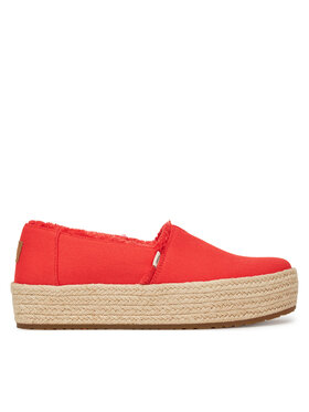 Toms Toms Espadrillid Valencia Platform 10021919 Punane