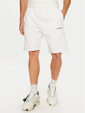 Off-White Off-White Sportovní kraťasy OMCI006G21FLE0010110 Bílá Regular Fit