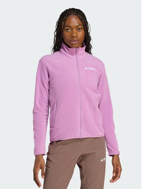 adidas adidas Bluza Multi Essentials Full-Zip Fleece Fioletowy Regular Fit