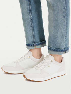 Tommy Hilfiger Tommy Hilfiger Sneakers Th Runner Monogram FW0FW09586 Crema