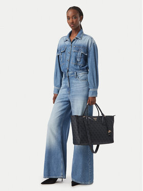 Guess Guess Torebka Marissa Logo HWSG24 82240 Szary ciemny