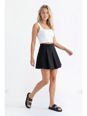 FIGL FIGL Mini sukňa M1342 Čierna A-Line Fit