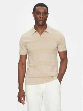 Hechter Paris Hechter Paris Polo 65009 151808 Beżowy Regular Fit