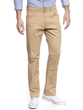 Wrangler Wrangler Spodnie materiałowe ARIZONA Beżowy Straight Fit