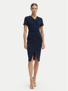 Rinascimento Rinascimento Abito da cocktail CFC0127893003 Blu scuro Slim Fit