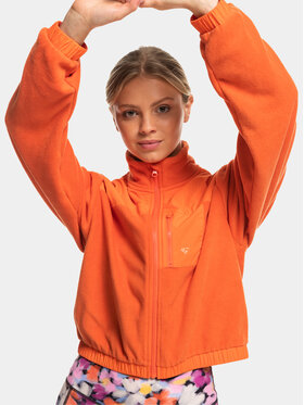 Roxy Flis Wow Zip Up Jkt Plfl ERJPF03141 Oranžna Regular Fit