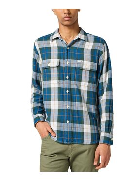 Wrangler Wrangler Camicia 112357974 Verde Regular Fit