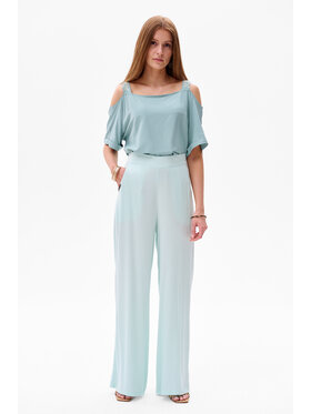 blue shadow blue shadow Spodnie damskie Queen Zielony Regular Fit