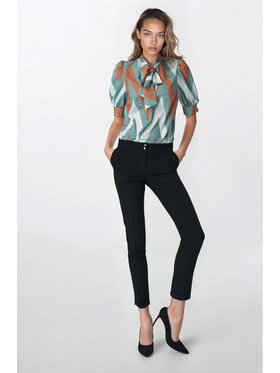 NIFE NIFE Spodnie damskie SD91 Czarny Fitted Fit